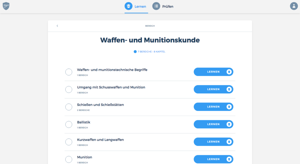 WSK Bewachung Lernen - Waffen- und Munitionskunde